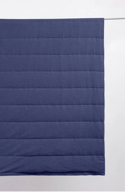 Shop Woven & Weft Textured Quilt In Navy