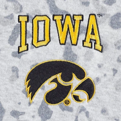 Shop Gameday Couture Heather Gray Iowa Hawkeyes Leopard Quarter-zip Sweatshirt