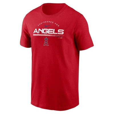 Shop Nike Red Los Angeles Angels Team Engineered Performance T-shirt