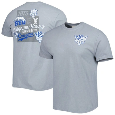 Shop Image One Graphite Byu Cougars Vault State Comfort T-shirt