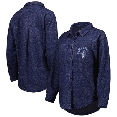 Gameday Couture Navy Penn State Nittany Lions Switch It Up Tri-blend Button-up Shacket In Navy