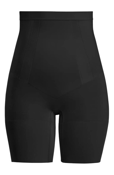 Shop Spanx ® Oncore High Waist Mid-thigh Shorts In Very Black