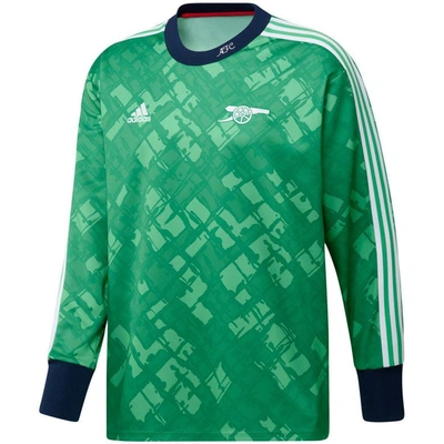 Shop Adidas Originals Adidas Green Arsenal Authentic Football Icon Goalkeeper Jersey