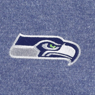 Shop Tommy Bahama Heathered College Navy Seattle Seahawks Sport Sun Fade Full-zip Sweatshirt In Heather Navy