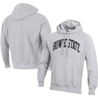 Shop Champion Gray Bowie State Bulldogs Tall Arch Pullover Hoodie