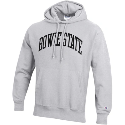 Shop Champion Gray Bowie State Bulldogs Tall Arch Pullover Hoodie