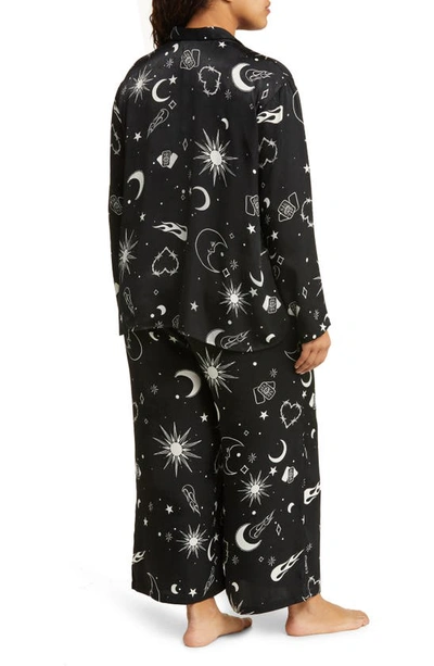 Shop Bp. Satin Pajamas In Black Mystical World