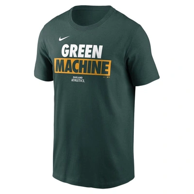 Shop Nike Green Oakland Athletics Rally Rule T-shirt