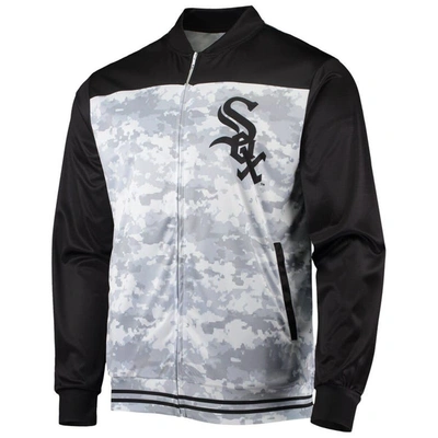 Shop Stitches Black Chicago White Sox Camo Full-zip Jacket