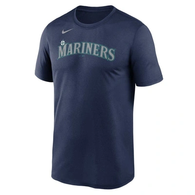 Shop Nike Navy Seattle Mariners New Legend Wordmark T-shirt