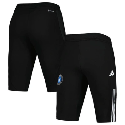Shop Adidas Originals Adidas Black Charlotte Fc 2023 On-field Training Aeroready Half Pants