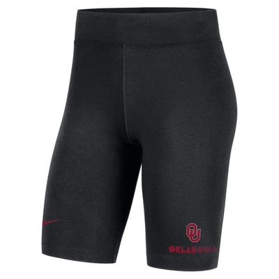 Shop Nike Black Oklahoma Sooners Essential Tri-blend Bike Shorts