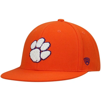 Shop Top Of The World Orange Clemson Tigers Team Color Fitted Hat