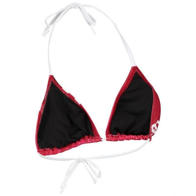 Shop Foco Crimson Oklahoma Sooners Wordmark Bikini Top