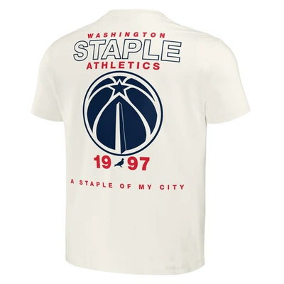 Shop Staple Nba X  Cream Washington Wizards Home Team T-shirt