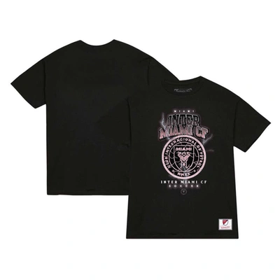 Shop Mitchell & Ness Black Inter Miami Cf Lightning Madness T-shirt