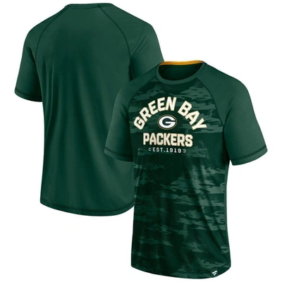 Shop Fanatics Branded Green Green Bay Packers Hail Mary Raglan T-shirt