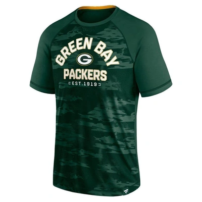 Shop Fanatics Branded Green Green Bay Packers Hail Mary Raglan T-shirt