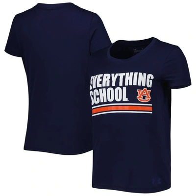 Shop Under Armour Navy Auburn Tigers Auburn Everything School T-shirt
