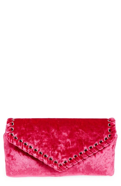 Shop Rebecca Minkoff Whip Envelope Flap Clutch In Hot Pink