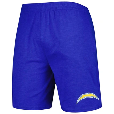 Shop Concepts Sport Royal/white Los Angeles Chargers Downfield T-shirt & Shorts Sleep Set