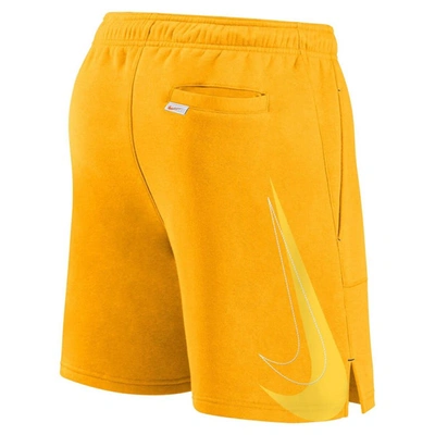 Shop Nike Gold Milwaukee Brewers Statement Ball Game Shorts