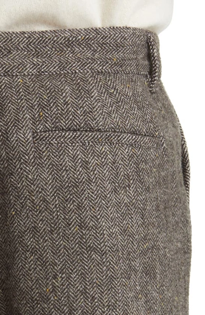 Shop Rails Reynard Flat Front Wool Blend Pants In Highland Tweed