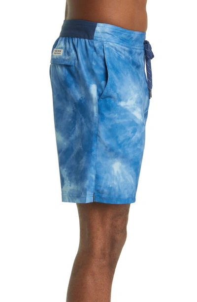 Shop Fair Harbor The Ozone Water Repellent Board Shorts In Clark Blue