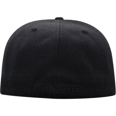 Shop Top Of The World Penn State Nittany Lions Black On Black Fitted Hat