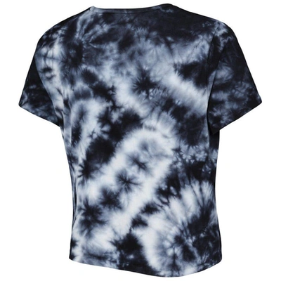 Shop Zoozatz Black Texas Longhorns Cloud-dye Cropped T-shirt