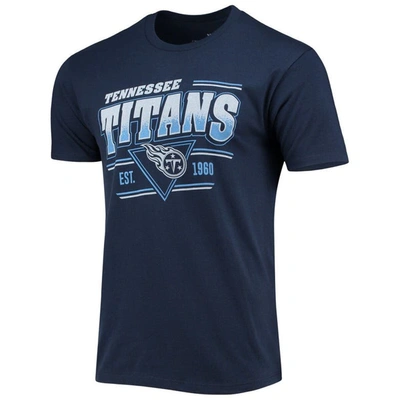 Shop Junk Food Navy Tennessee Titans Throwback T-shirt