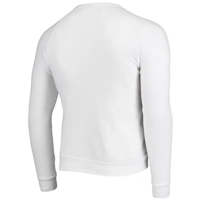 Shop Alternative Apparel White Nebraska Huskers The Champ Tri-blend Raglan Pullover Sweatshirt