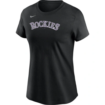 Shop Nike Charlie Blackmon Black Colorado Rockies Name & Number T-shirt