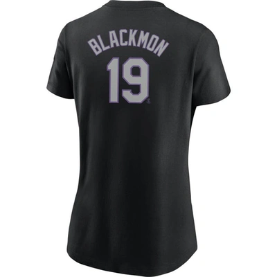 Shop Nike Charlie Blackmon Black Colorado Rockies Name & Number T-shirt
