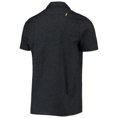 Shop The Wild Collective Black La Galaxy Abstract Palm Button-up Shirts