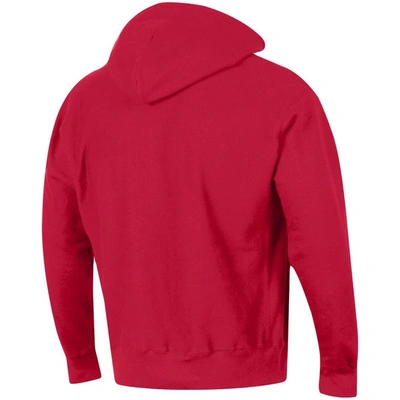 Champion Reverse Weave Hoodie Ohio State In Red In Scarlet