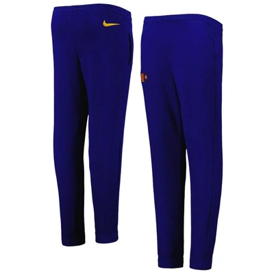 Shop Nike Youth  Blue Barcelona Gfa Fleece Club Pants