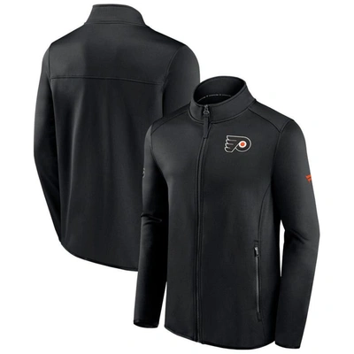 Shop Fanatics Branded Black Philadelphia Flyers Authentic Pro Rink Fleece Full-zip Jacket