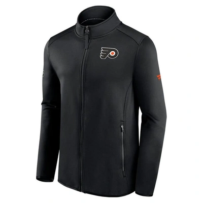 Shop Fanatics Branded Black Philadelphia Flyers Authentic Pro Rink Fleece Full-zip Jacket
