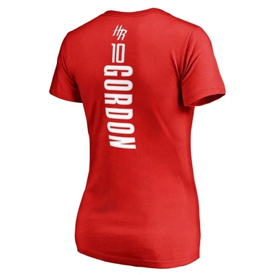 Shop Fanatics Branded Eric Gordon Red Houston Rockets Backer Classic Fit Name & Number V-neck T-shirt