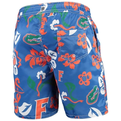 Shop Wes & Willy Royal Florida Gators Floral Volley Swim Trunks