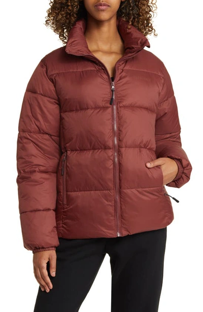 Shop Iets Frans Puffer Jacket In Chocolate