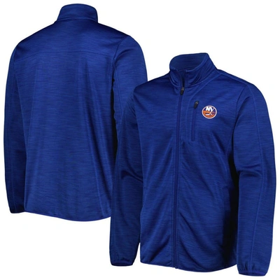 Shop G-iii Sports By Carl Banks Royal New York Islanders Closer Transitional Full-zip Jacket