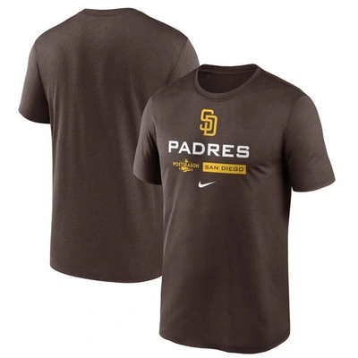 Shop Nike Brown San Diego Padres 2022 Postseason Authentic Collection Dugout T-shirt