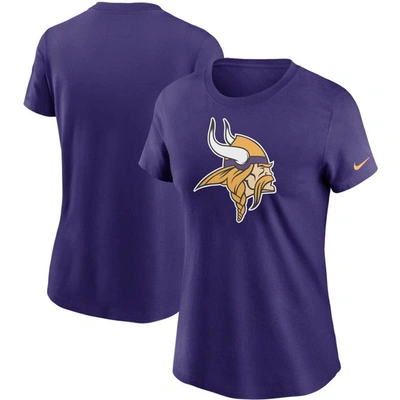 Shop Nike Purple Minnesota Vikings Logo Essential T-shirt