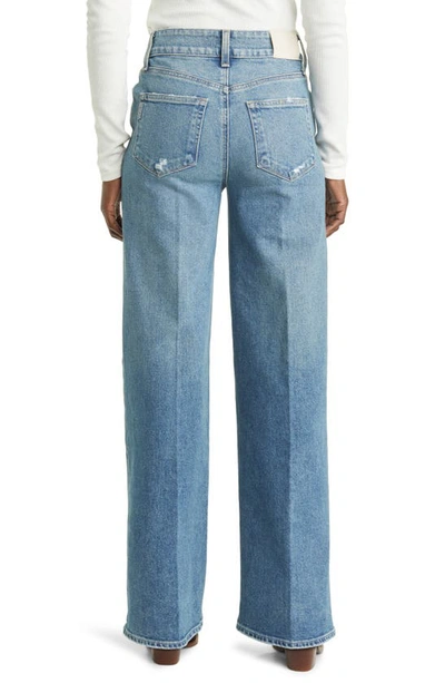 Shop Paige Sasha High Waist Wide Leg Jeans In Storybook Distressed
