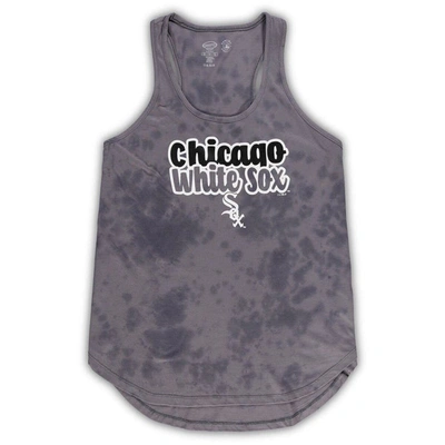 Concepts Sport Women's  Charcoal Chicago White Sox Plus Size Cloud Tank Top And Shorts Sleep Set In Charcoal