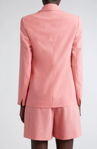 Akris Punto Lightweight Techno Crepe Blazer Jacket In Flamingo