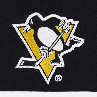 Shop Tommy Hilfiger Black Pittsburgh Penguins Walter Lace-up Long Sleeve Top
