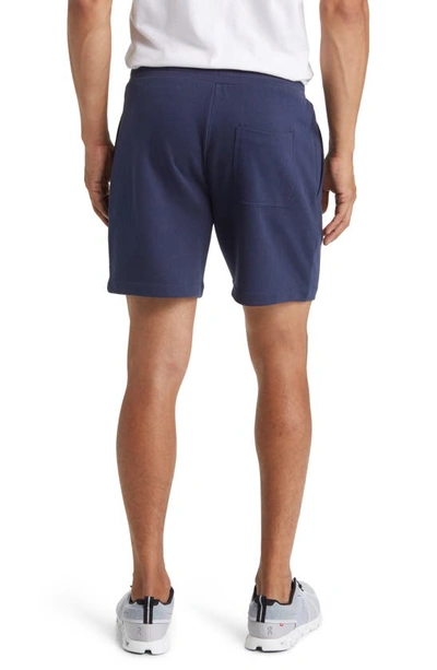 Shop Alo Yoga Chill Shorts In Navy